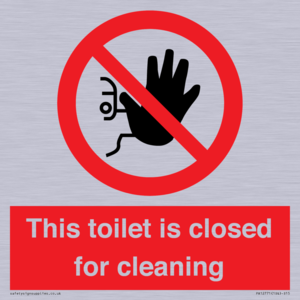 This toilet is closed for cleaning